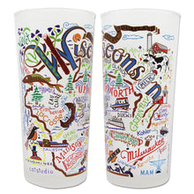 Load image into Gallery viewer, Wisconsin Drinking Glass - catstudio
