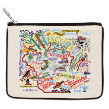 Load image into Gallery viewer, Wisconsin Zip Pouch - Natural - catstudio