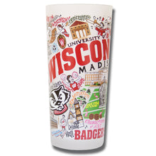 Load image into Gallery viewer, Wisconsin, University of Collegiate Drinking Glass - catstudio