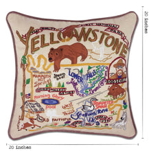 Load image into Gallery viewer, Yellowstone Hand-Embroidered Pillow - catstudio