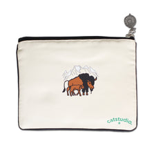Load image into Gallery viewer, Yellowstone Zip Pouch - Natural - catstudio