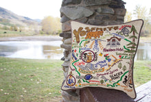 Load image into Gallery viewer, Yosemite Hand-Embroidered Pillow - catstudio