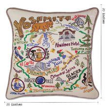 Load image into Gallery viewer, Yosemite Hand-Embroidered Pillow - catstudio