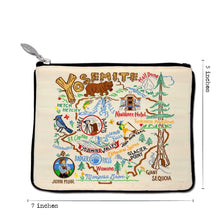 Load image into Gallery viewer, Yosemite National Park Zip Pouch - Natural Pouch catstudio