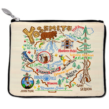 Load image into Gallery viewer, Yosemite National Park Zip Pouch - Natural Pouch catstudio