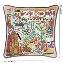Load image into Gallery viewer, Zion Hand-Embroidered Pillow - catstudio