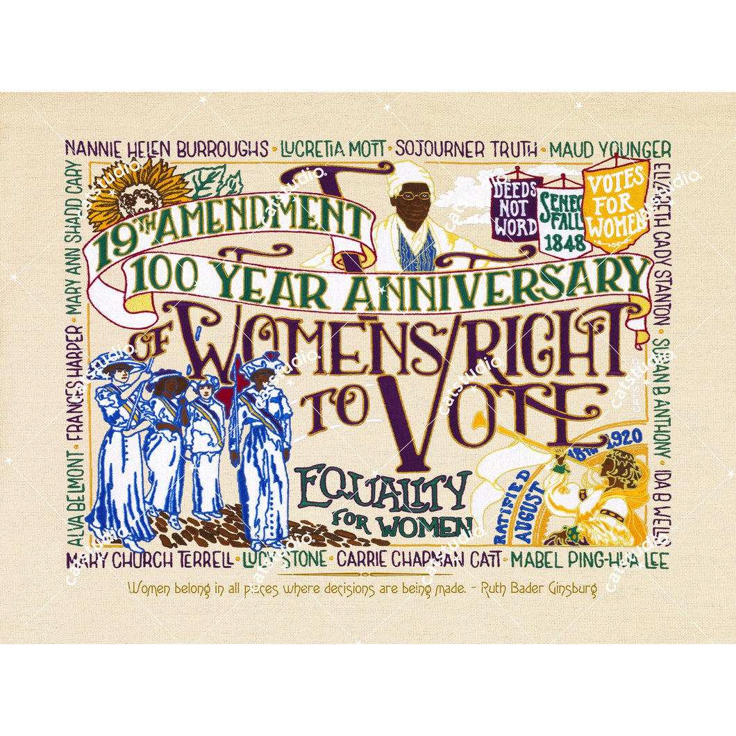 19th Amendment Fine Art Print Art Print catstudio