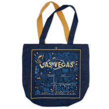 Load image into Gallery viewer, Las Vegas Denim Tote Bag
