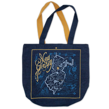 Load image into Gallery viewer, New Jersey Denim Tote Bag
