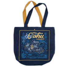 Load image into Gallery viewer, Oahu Denim Tote Bag
