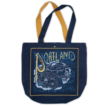Load image into Gallery viewer, Portland, Or Denim Tote Bag
