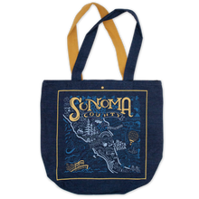 Load image into Gallery viewer, Sonoma County Denim Tote Bag
