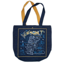Load image into Gallery viewer, Vermont Denim Tote Bag

