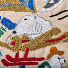 Load image into Gallery viewer, Alaska Hand-Embroidered Pillow Pillow catstudio 
