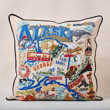 Load image into Gallery viewer, Alaska Hand-Embroidered Pillow Pillow catstudio 
