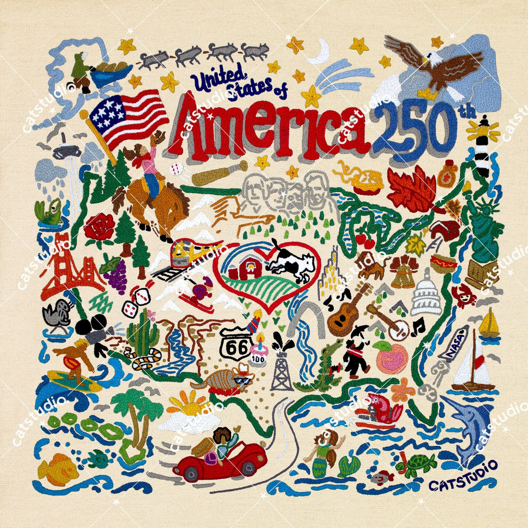 America 250 Fine Art Print | International Collection by catstudio