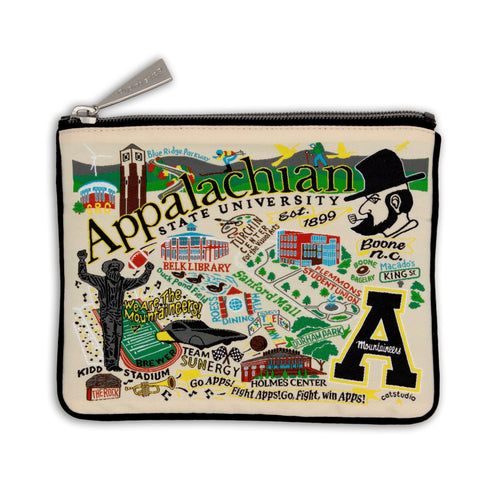 Appalachian State University Collegiate Zip Pouch Pouch catstudio