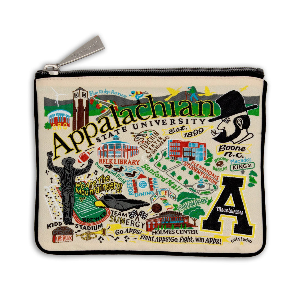Appalachian State University Collegiate Zip Pouch Pouch catstudio