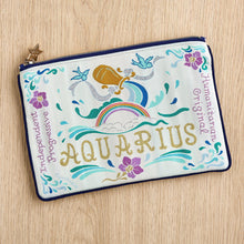 Load image into Gallery viewer, Aquarius Astrology Zip Pouch Pouch catstudio 
