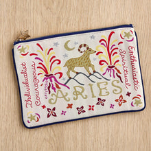Load image into Gallery viewer, Aries Astrology Zip Pouch Pouch catstudio 
