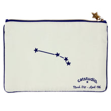 Load image into Gallery viewer, Aries Astrology Zip Pouch Pouch catstudio 
