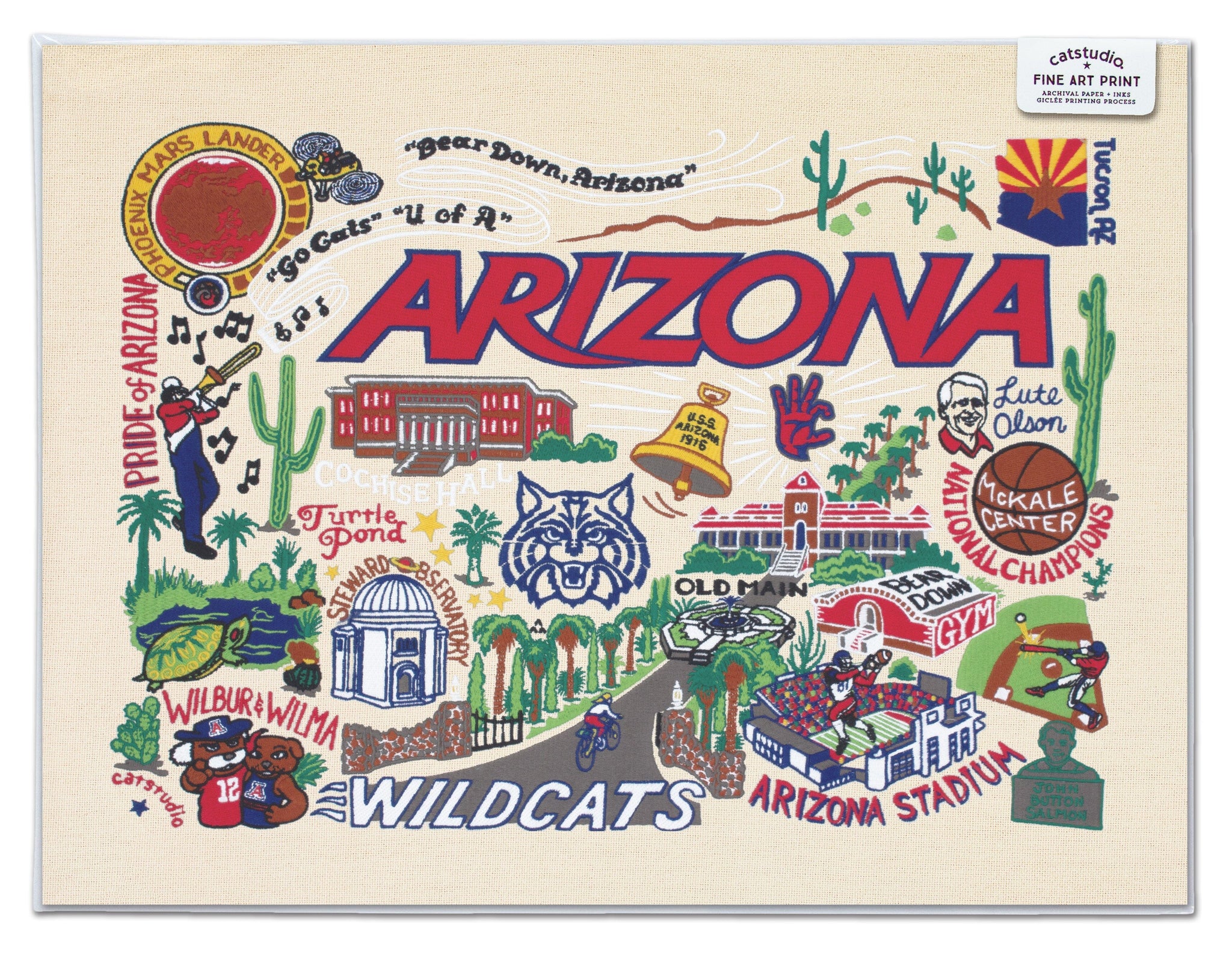 University of Arizona Fine Art Print | Collegiate Collection by University of Arizona Fine Art Print | Collegiate Collection by