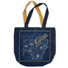 Load image into Gallery viewer, Arkansas Denim Tote Bag Denim Tote Bag catstudio 
