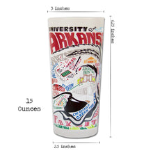 Load image into Gallery viewer, Arkansas, University of Collegiate Drinking Glass Glass catstudio 
