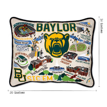 Load image into Gallery viewer, Baylor University Collegiate Embroidered Pillow Pillow catstudio
