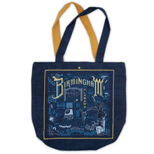 Load image into Gallery viewer, Birmingham Denim Tote Bag Denim Tote Bag catstudio 
