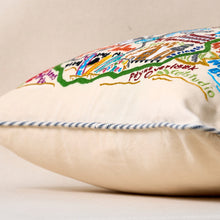 Load image into Gallery viewer, Block Island Hand-Embroidered Pillow Pillow catstudio 
