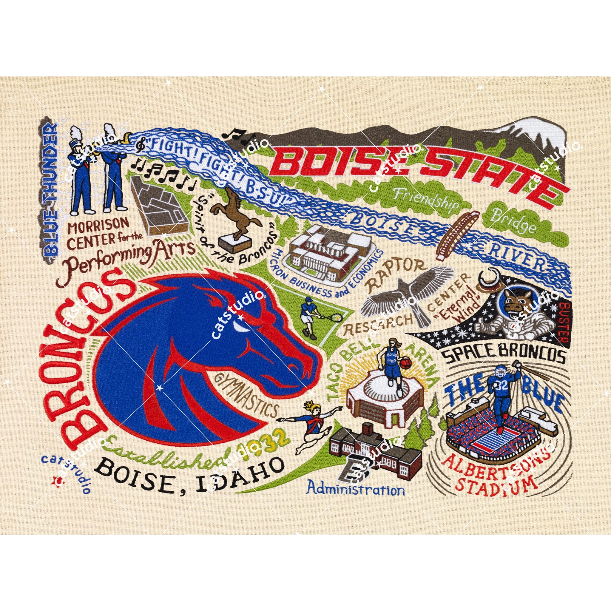 Boise State Fine Art Print | Collegiate Collection by catstudio – catstudio