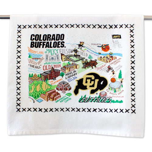 Boulder, University of Colorado Collegiate Dish Towel Dish Towel catstudio 