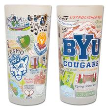 Load image into Gallery viewer, Brigham Young University (BYU) Collegiate Drinking Glass Glass catstudio

