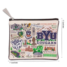 Load image into Gallery viewer, Brigham Young University (BYU) Collegiate Zip Pouch Pouch catstudio
