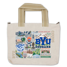Load image into Gallery viewer, Brigham Young University Collegiate Tote Bag Collegiate Collegiate Tote Bag catstudio 
