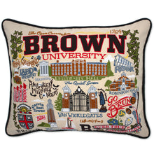 Load image into Gallery viewer, Brown University Collegiate Embroidered Pillow Pillow catstudio 
