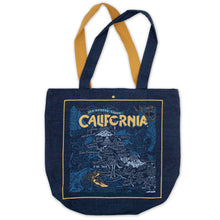 Load image into Gallery viewer, California Denim Tote Bag Denim Tote Bag catstudio 
