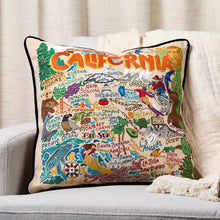 Load image into Gallery viewer, California Hand-Embroidered Pillow Pillow catstudio 
