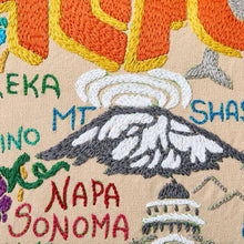 Load image into Gallery viewer, California Hand-Embroidered Pillow Pillow catstudio 
