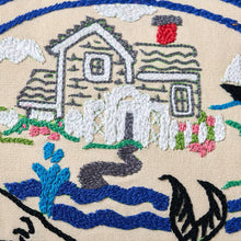 Load image into Gallery viewer, Cape Cod Hand-Embroidered Pillow Pillow catstudio 
