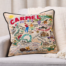 Load image into Gallery viewer, Carmel Hand-Embroidered Pillow Pillow catstudio 
