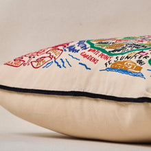 Load image into Gallery viewer, Charleston Hand-Embroidered Pillow Pillow catstudio 
