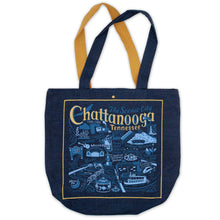 Load image into Gallery viewer, Chattanooga Denim Tote Bag Denim Tote Bag catstudio 
