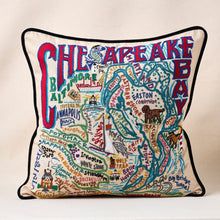 Load image into Gallery viewer, Chesapeake Bay Hand-Embroidered Pillow Pillow catstudio 
