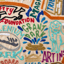 Load image into Gallery viewer, Chicago Hand-Embroidered Pillow Pillow catstudio 
