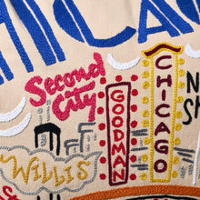 Load image into Gallery viewer, Chicago Hand-Embroidered Pillow Pillow catstudio 
