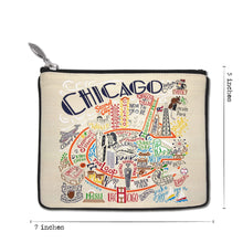 Load image into Gallery viewer, Chicago Zip Pouch - Natural Pouch catstudio

