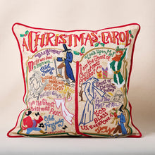 Load image into Gallery viewer, Christmas Carol Hand-Embroidered Pillow Pillow catstudio 
