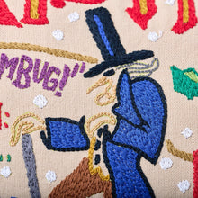Load image into Gallery viewer, Christmas Carol Hand-Embroidered Pillow Pillow catstudio 
